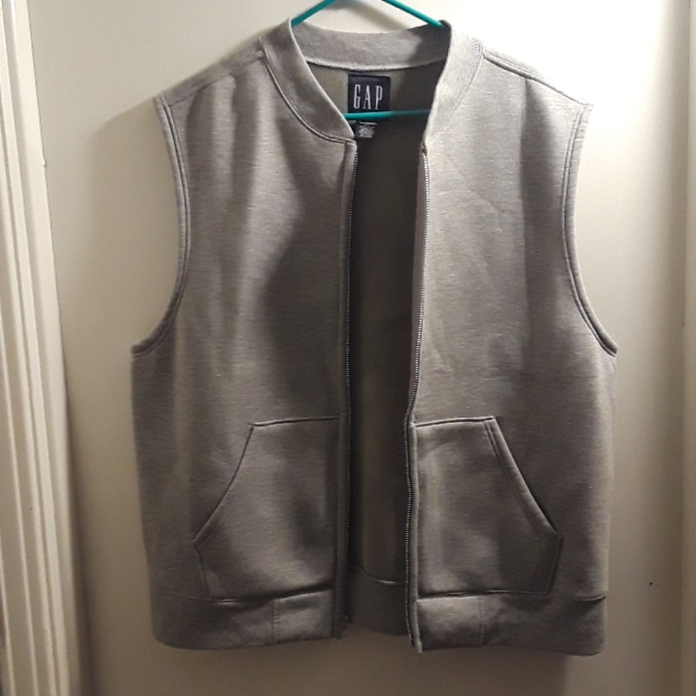 Gap Sleeveless Zippered Sweatshirt